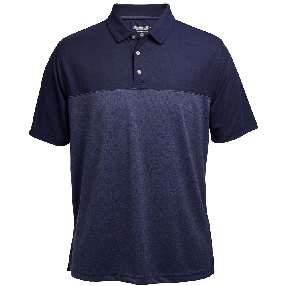 Pebble Beach Men's Color Block Polo Mens Apparel Shirts & Tops