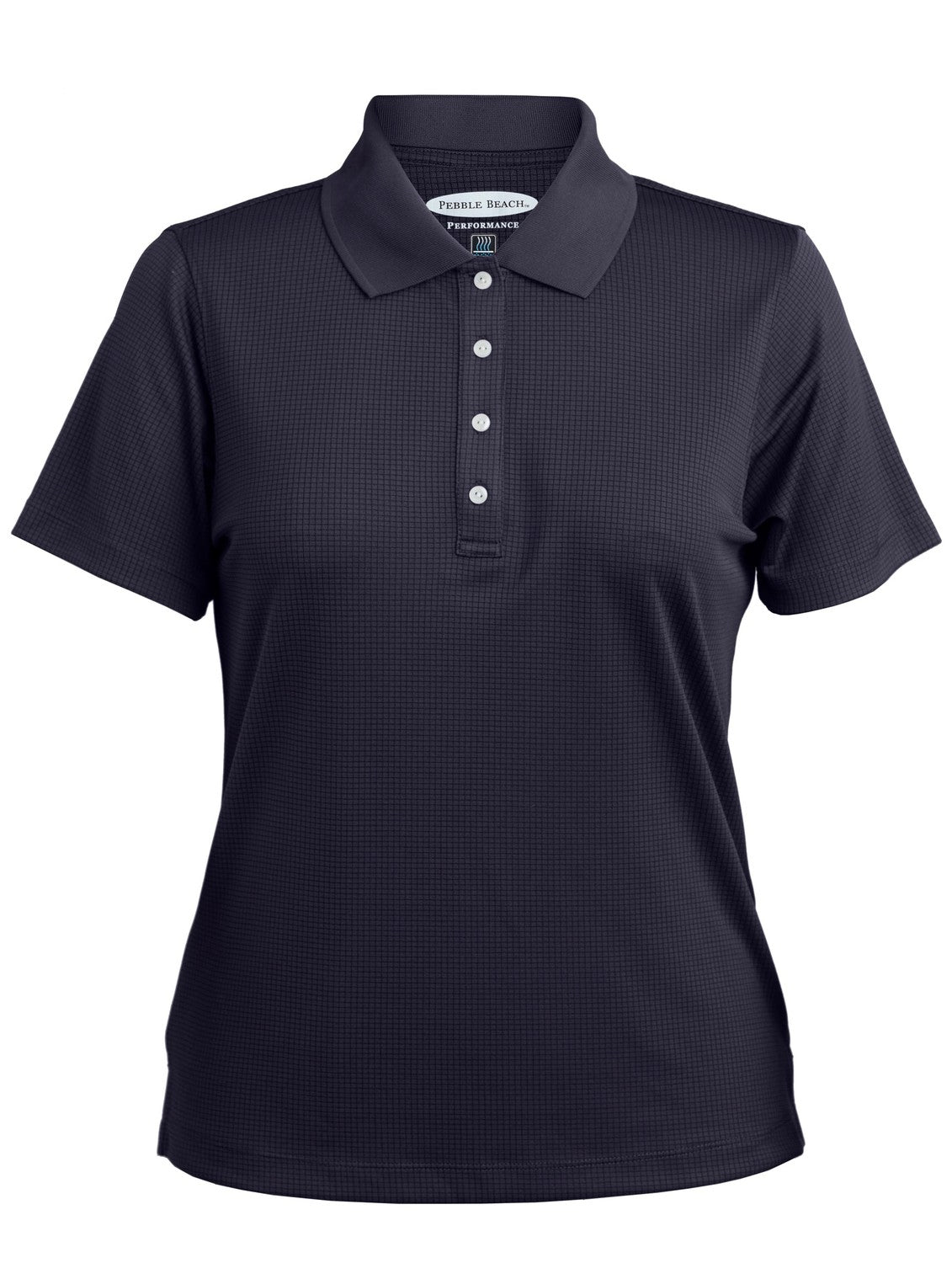 Pebble Beach Women's Grid Texture Polo Womens Apparel Shirts & Tops