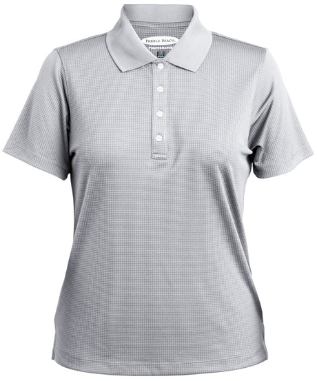 Pebble Beach Women's Grid Texture Polo Womens Apparel Shirts & Tops