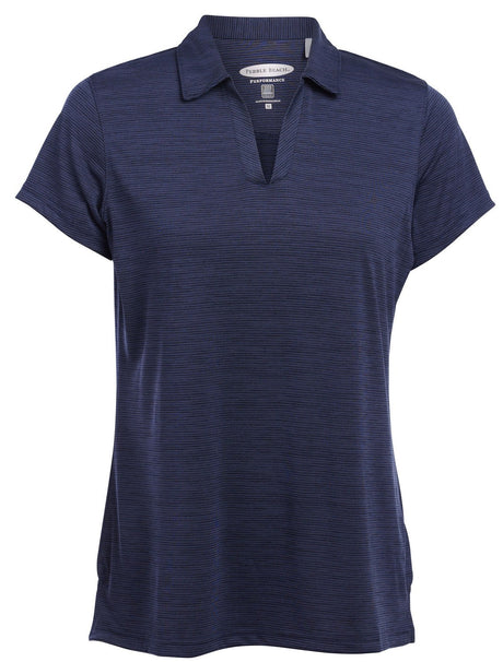 Pebble Beach Women's Heather Texture Polo Womens Apparel Shirts & Tops
