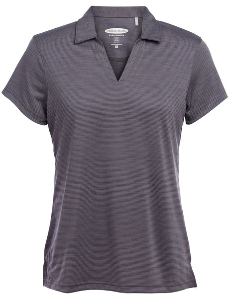 Pebble Beach Women's Heather Texture Polo Womens Apparel Shirts & Tops