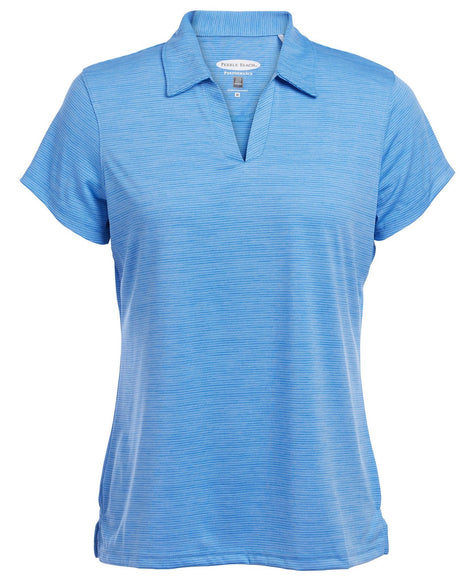 Pebble Beach Women's Heather Texture Polo Womens Apparel Shirts & Tops