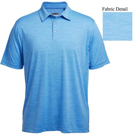 Pebble Beach Men's Heather Texture Polo Mens Apparel Shirts & Tops