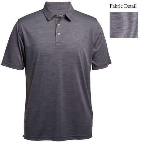 Pebble Beach Men's Heather Texture Polo Mens Apparel Shirts & Tops