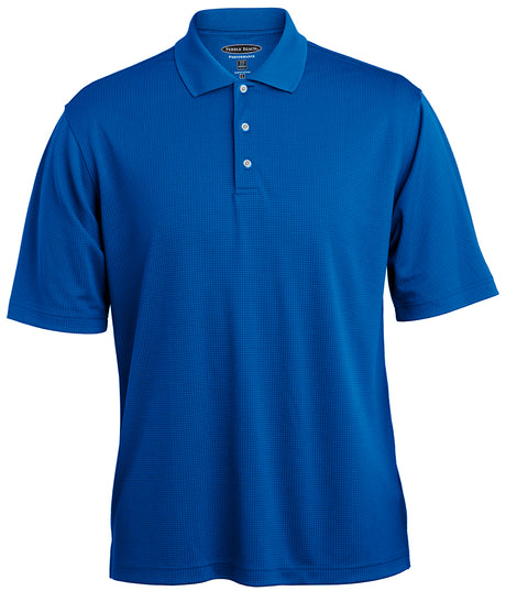 Pebble Beach Men's Grid Texture Polo Mens Apparel Shirts & Tops