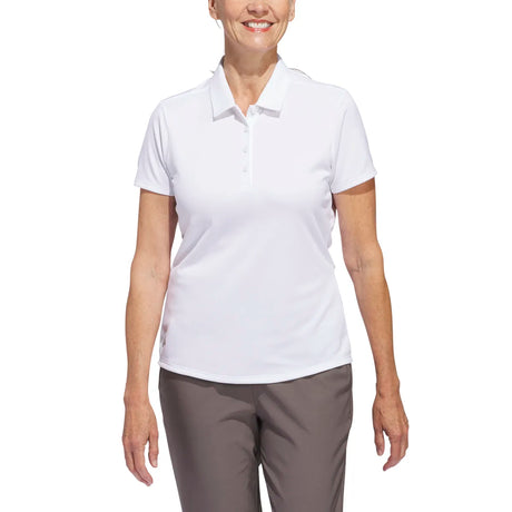 adidas Women's Solid Performance Short Sleeve Polo Shirt Womens Apparel Shirts & Tops