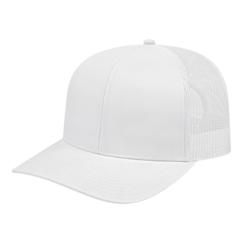 Cap America i3038 Poly/Cotton Trucker Mesh Back Cap Unisex Accessories Hats & Caps