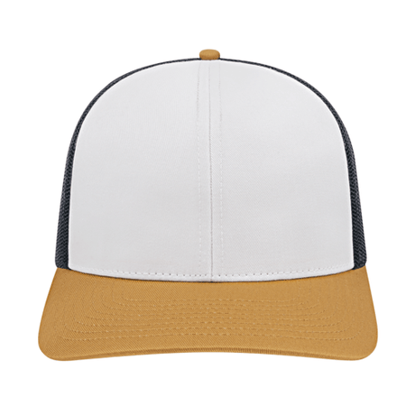 Cap America i3038 Poly/Cotton Trucker Mesh Back Cap Unisex Accessories Hats & Caps