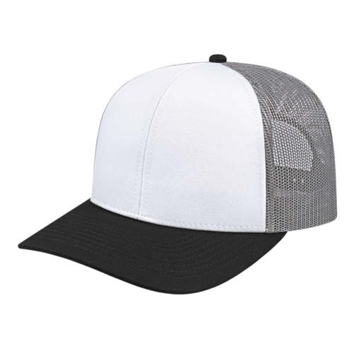 Cap America i3038 Poly/Cotton Trucker Mesh Back Cap Unisex Accessories Hats & Caps