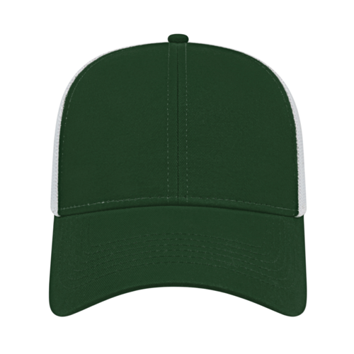 Cap America i3025 Two-Tone Trucker Mesh Back Cap Unisex Accessories Hats & Caps