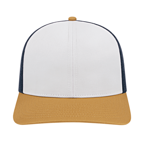 Cap America i3038 Poly/Cotton Trucker Mesh Back Cap Unisex Accessories Hats & Caps