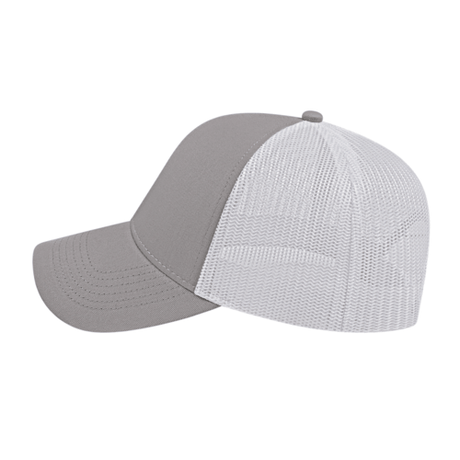 Cap America i3025 Two-Tone Trucker Mesh Back Cap Unisex Accessories Hats & Caps
