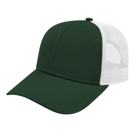 Cap America i3115 Low Profile Trucker Mesh Back Cap Unisex Accessories Hats & Caps
