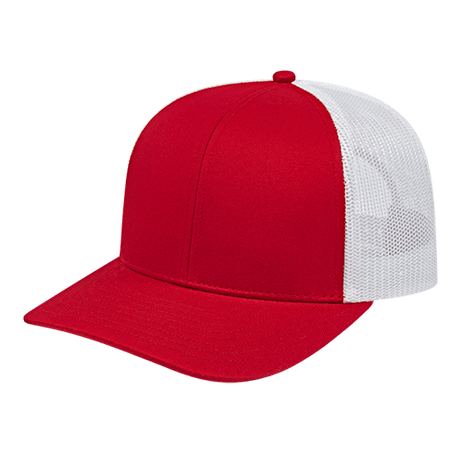 Cap America i3038 Poly/Cotton Trucker Mesh Back Cap Unisex Accessories Hats & Caps