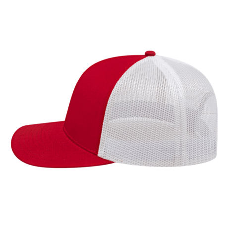 Cap America i3038 Poly/Cotton Trucker Mesh Back Cap Unisex Accessories Hats & Caps