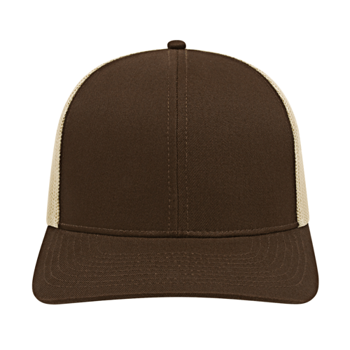 Cap America i3038 Poly/Cotton Trucker Mesh Back Cap Unisex Accessories Hats & Caps