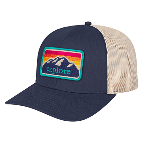 Cap America i3038 Poly/Cotton Trucker Mesh Back Cap Unisex Accessories Hats & Caps