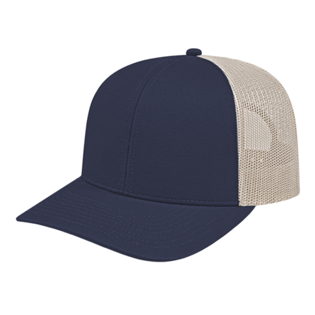 Cap America i3038 Poly/Cotton Trucker Mesh Back Cap Unisex Accessories Hats & Caps
