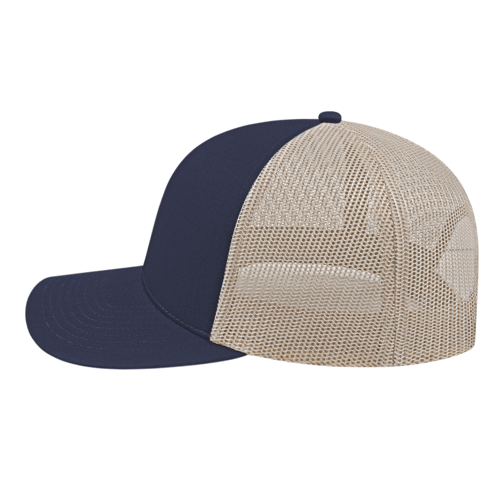 Cap America i3038 Poly/Cotton Trucker Mesh Back Cap Unisex Accessories Hats & Caps