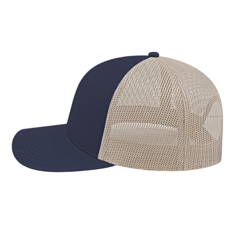 Cap America i3038 Poly/Cotton Trucker Mesh Back Cap Unisex Accessories Hats & Caps