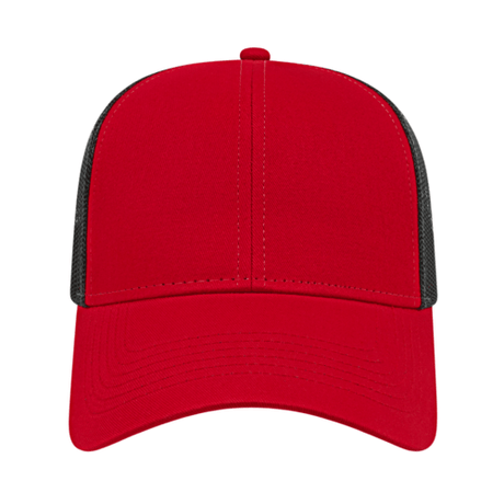 Cap America i3025 Two-Tone Trucker Mesh Back Cap Unisex Accessories Hats & Caps
