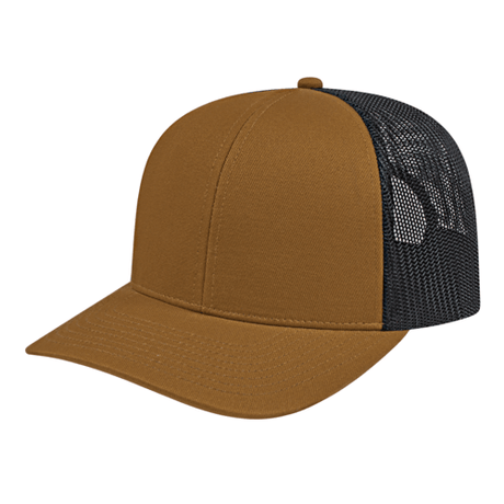 Cap America i3038 Poly/Cotton Trucker Mesh Back Cap Unisex Accessories Hats & Caps