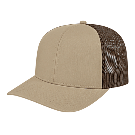 Cap America i3038 Poly/Cotton Trucker Mesh Back Cap Unisex Accessories Hats & Caps