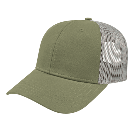 Cap America i3115 Low Profile Trucker Mesh Back Cap Unisex Accessories Hats & Caps