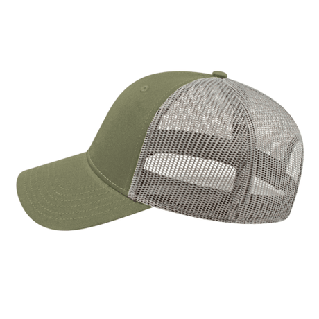 Cap America i3115 Low Profile Trucker Mesh Back Cap Unisex Accessories Hats & Caps