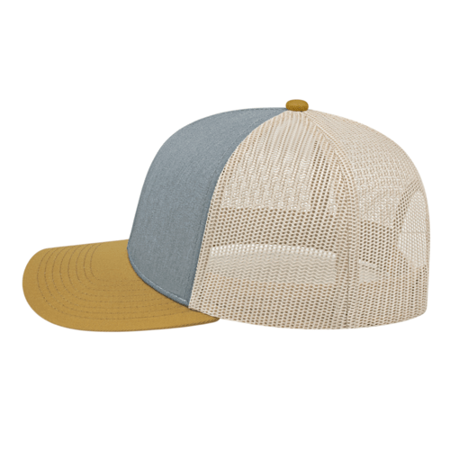 Cap America i3038 Poly/Cotton Trucker Mesh Back Cap Unisex Accessories Hats & Caps