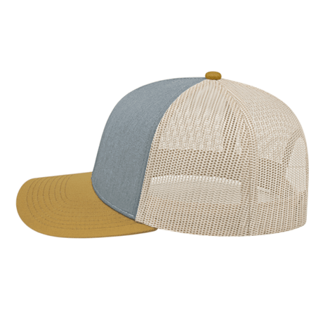 Cap America i3038 Poly/Cotton Trucker Mesh Back Cap Unisex Accessories Hats & Caps