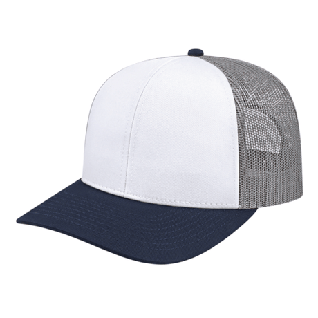 Cap America i3038 Poly/Cotton Trucker Mesh Back Cap Unisex Accessories Hats & Caps