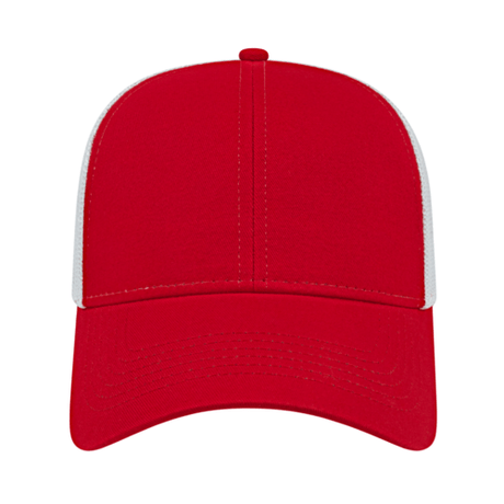 Cap America i3025 Two-Tone Trucker Mesh Back Cap Unisex Accessories Hats & Caps