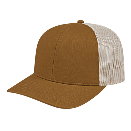 Cap America i3038 Poly/Cotton Trucker Mesh Back Cap Unisex Accessories Hats & Caps