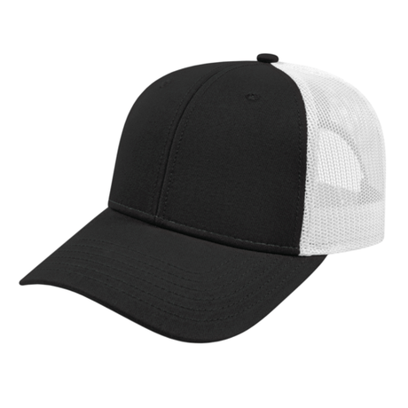 Cap America i3115 Low Profile Trucker Mesh Back Cap Unisex Accessories Hats & Caps