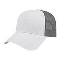Cap America i3025 Two-Tone Trucker Mesh Back Cap Unisex Accessories Hats & Caps