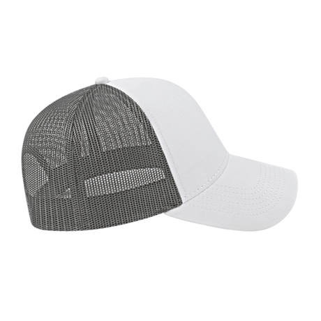 Cap America i3025 Two-Tone Trucker Mesh Back Cap Unisex Accessories Hats & Caps