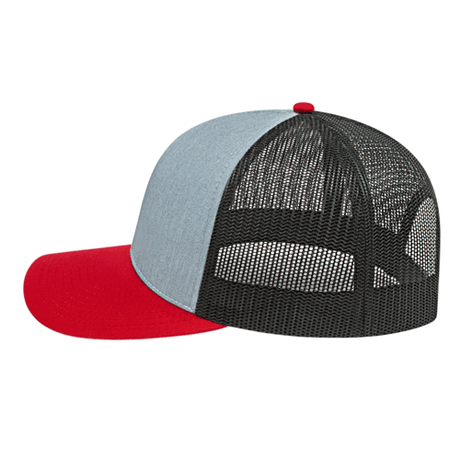 Cap America i3038 Poly/Cotton Trucker Mesh Back Cap Unisex Accessories Hats & Caps