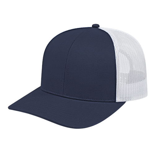 Cap America i3038 Poly/Cotton Trucker Mesh Back Cap Unisex Accessories Hats & Caps