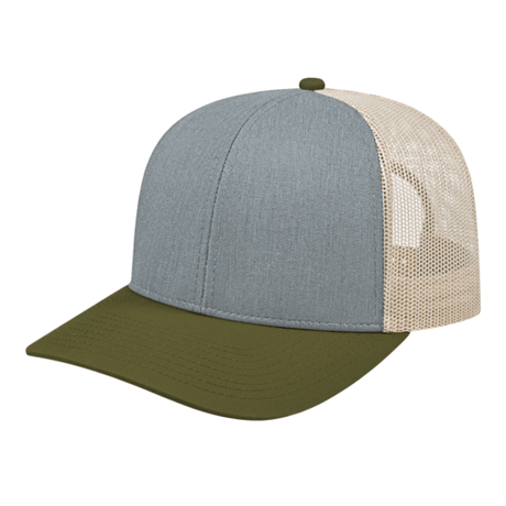 Cap America i3038 Poly/Cotton Trucker Mesh Back Cap Unisex Accessories Hats & Caps