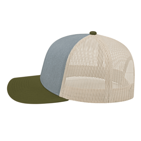 Cap America i3038 Poly/Cotton Trucker Mesh Back Cap Unisex Accessories Hats & Caps