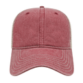 Cap America i3027 Washed Pigment Dyed with Washed Trucker Mesh Cap Unisex Accessories Hats & Caps
