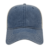 Cap America i3027 Washed Pigment Dyed with Washed Trucker Mesh Cap Unisex Accessories Hats & Caps