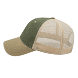 Cap America i3027 Washed Pigment Dyed with Washed Trucker Mesh Cap Unisex Accessories Hats & Caps