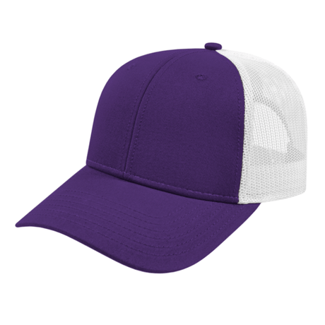 Cap America i3115 Low Profile Trucker Mesh Back Cap Unisex Accessories Hats & Caps