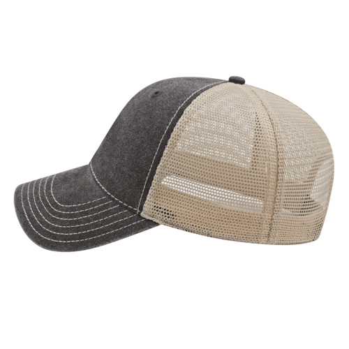 Cap America i3027 Washed Pigment Dyed with Washed Trucker Mesh Cap Unisex Accessories Hats & Caps