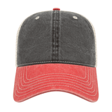 Cap America i3027 Washed Pigment Dyed with Washed Trucker Mesh Cap Unisex Accessories Hats & Caps