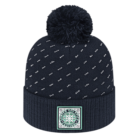 Cap America iK23 Diagonal Dash Knit Cap with Ribbed Cuff Unisex Accessories Hats & Caps