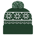 Cap America RKF12 Snowflake Knit Cap with Cuff Unisex Accessories Hats & Caps