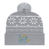 Cap America RKF12 Snowflake Knit Cap with Cuff Unisex Accessories Hats & Caps